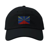 Casquette drapeau la réunion coton broderie épurée