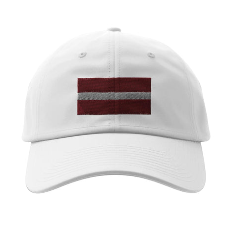 Casquette drapeau lettonie coton brodée confortable