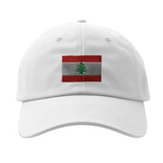 Casquette drapeau liban coton brodée pour usage quotidien