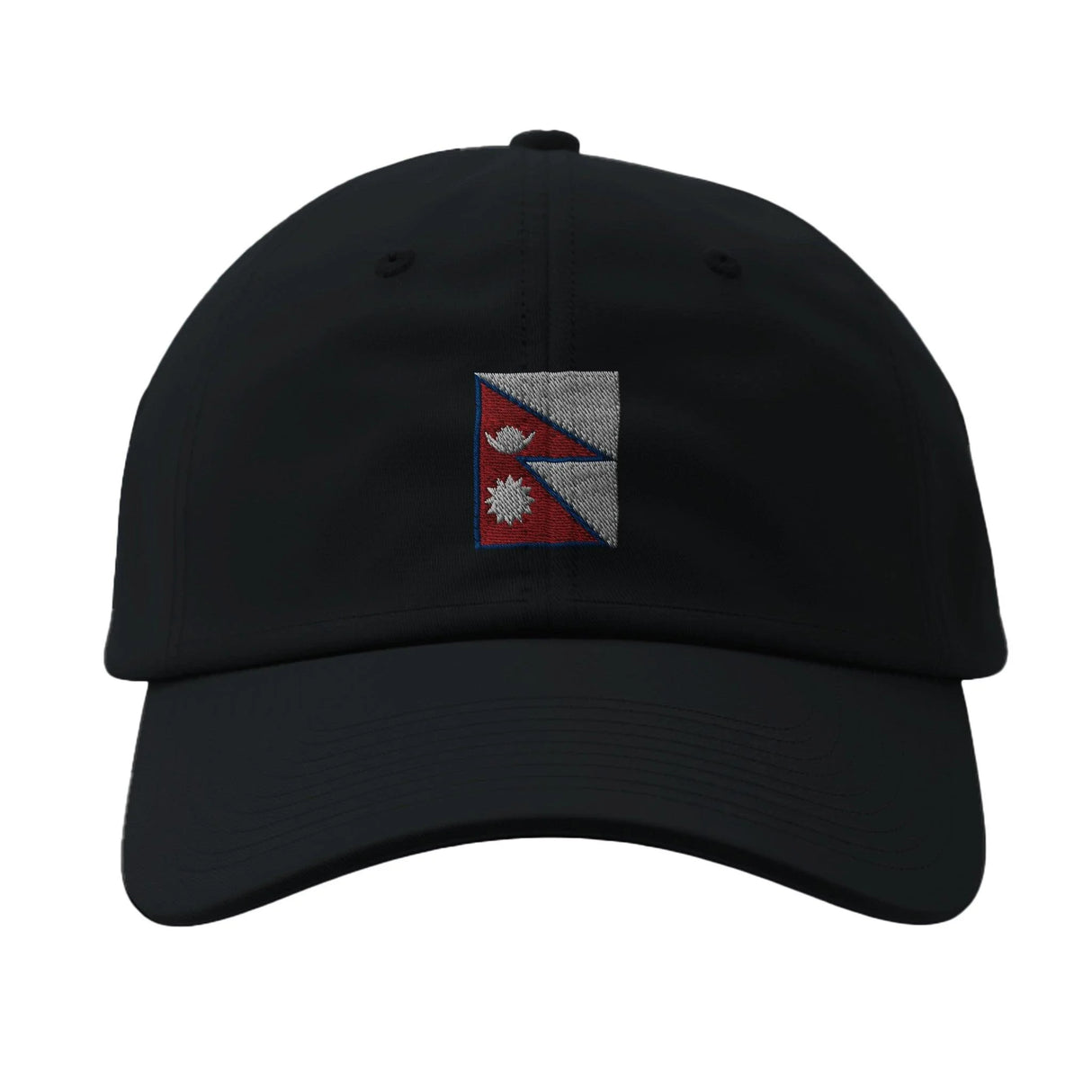 Casquette drapeau népal coton broderie confortable