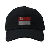 Casquette drapeau singapour coton broderie confortable