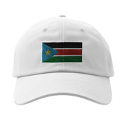 Casquette drapeau soudan du sud coton broderie durable