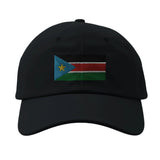 Casquette drapeau soudan du sud coton broderie durable
