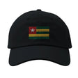Casquette drapeau togo coton brodée pour usage quotidien