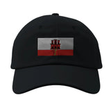 Casquette gibraltar coton brodée drapeau matériau durable