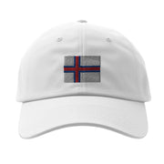 Casquette îles féroé coton brodée motif drapeau durable