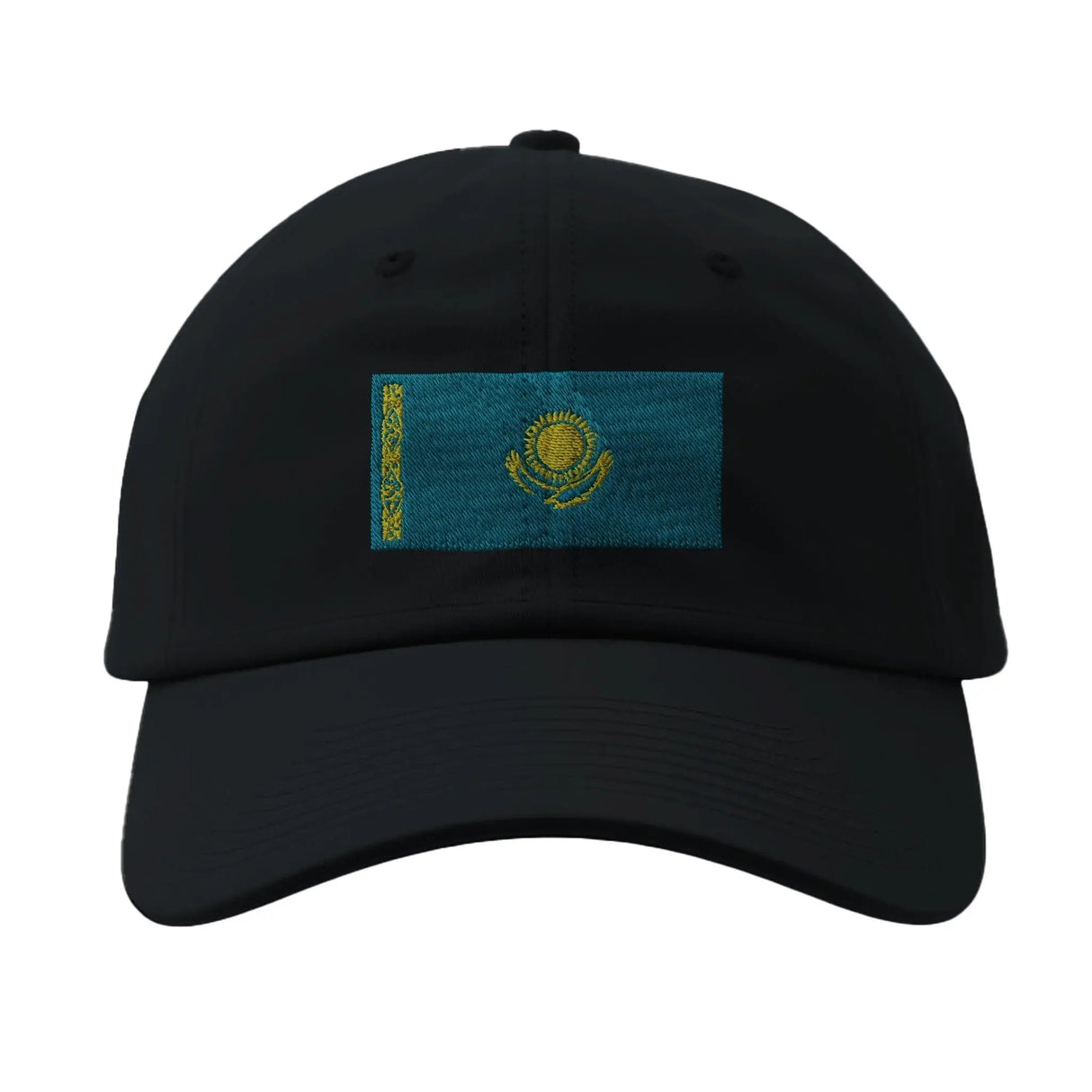 Casquette kazakhstan coton brodée couleur bleu durable