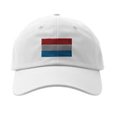 Casquette luxembourg coton brodée drapeau matériau durable