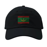 Casquette mauritanie coton brodée couleurs vert et or