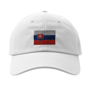 Casquette slovaquie coton brodée drapeau couleur
