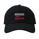 Casquette slovaquie coton brodée drapeau couleur