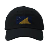 Casquette tokelau coton brodée confortable couleur bleu