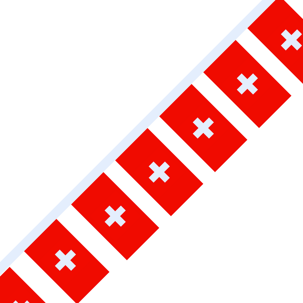 Swiss Flag Garland in various sizes