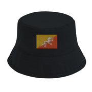 Chapeau bob bhoutan en coton brodé aux couleurs vives