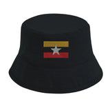 Chapeau bob birmanie coton brodé léger style décontracté