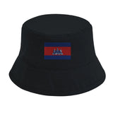 Chapeau bob cambodge coton brodé excellente respirabilité
