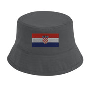 Chapeau bob croatie brodé coton excellente respirabilité