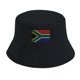 Chapeau bob drapeau afrique du sud coton brodé respirant