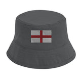 Chapeau bob drapeau angleterre coton brodé respirant