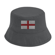 Chapeau bob drapeau angleterre coton brodé respirant