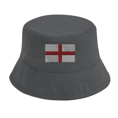 Chapeau bob drapeau angleterre coton brodé respirant