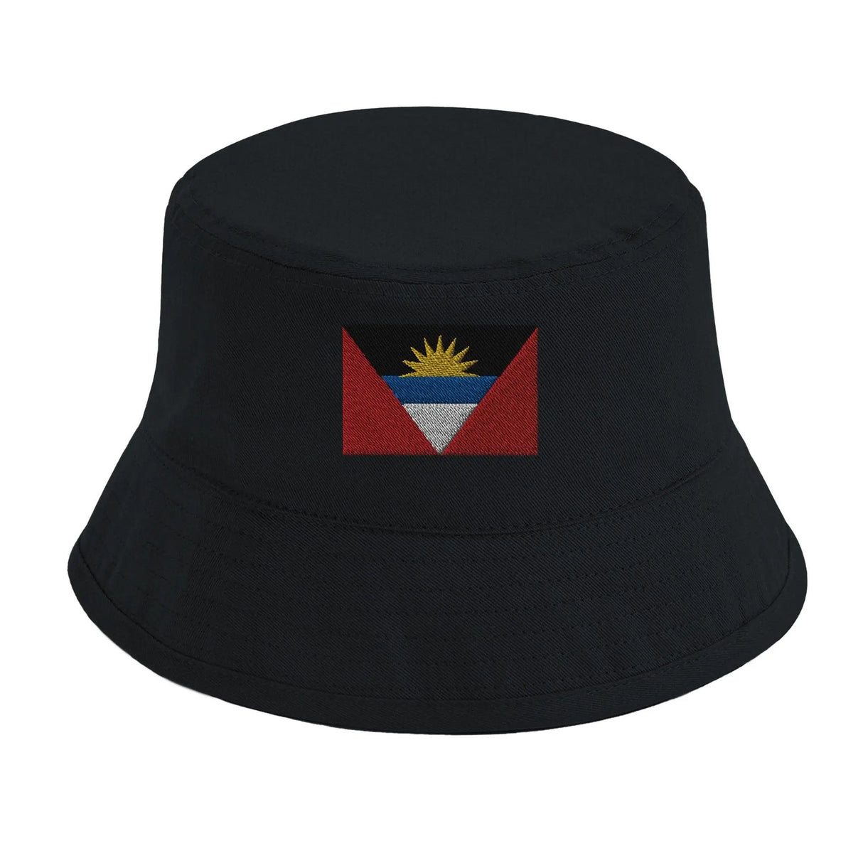 Chapeau bob drapeau antigua-et-barbuda coton brodé