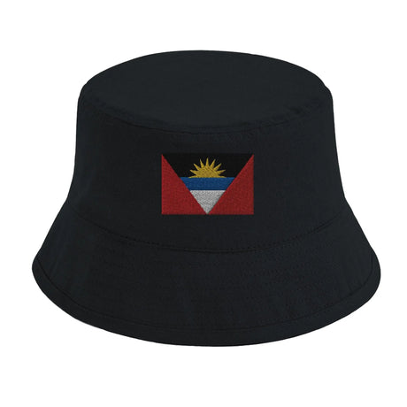 Chapeau bob drapeau antigua-et-barbuda coton brodé