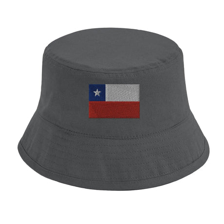 Chapeau bob drapeau chili coton brodé excellente respirabilité