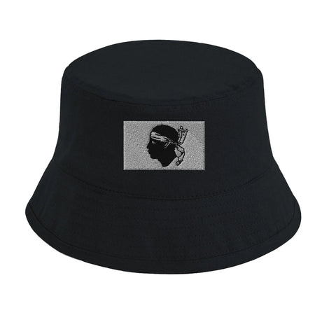 Chapeau bob drapeau corse brodé coton excellente respirabilité
