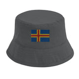 Chapeau bob drapeau d’åland - pixelformaflag