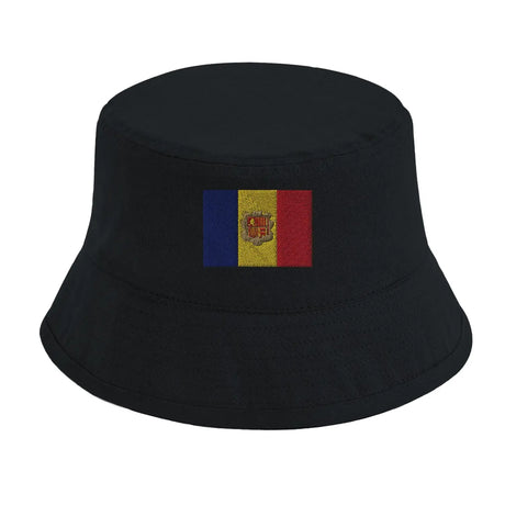 Chapeau bob drapeau d’andorre - pixelformaflag