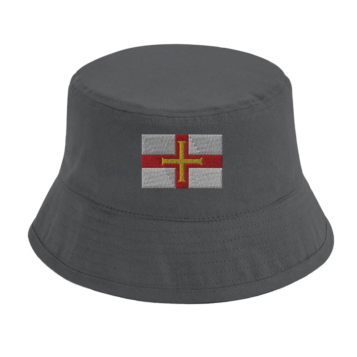Chapeau bob drapeau de guernesey - pixelformaflag