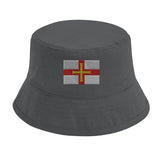 Chapeau bob drapeau de guernesey - pixelformaflag