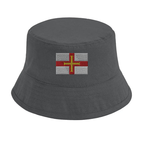 Chapeau bob drapeau de guernesey - pixelformaflag