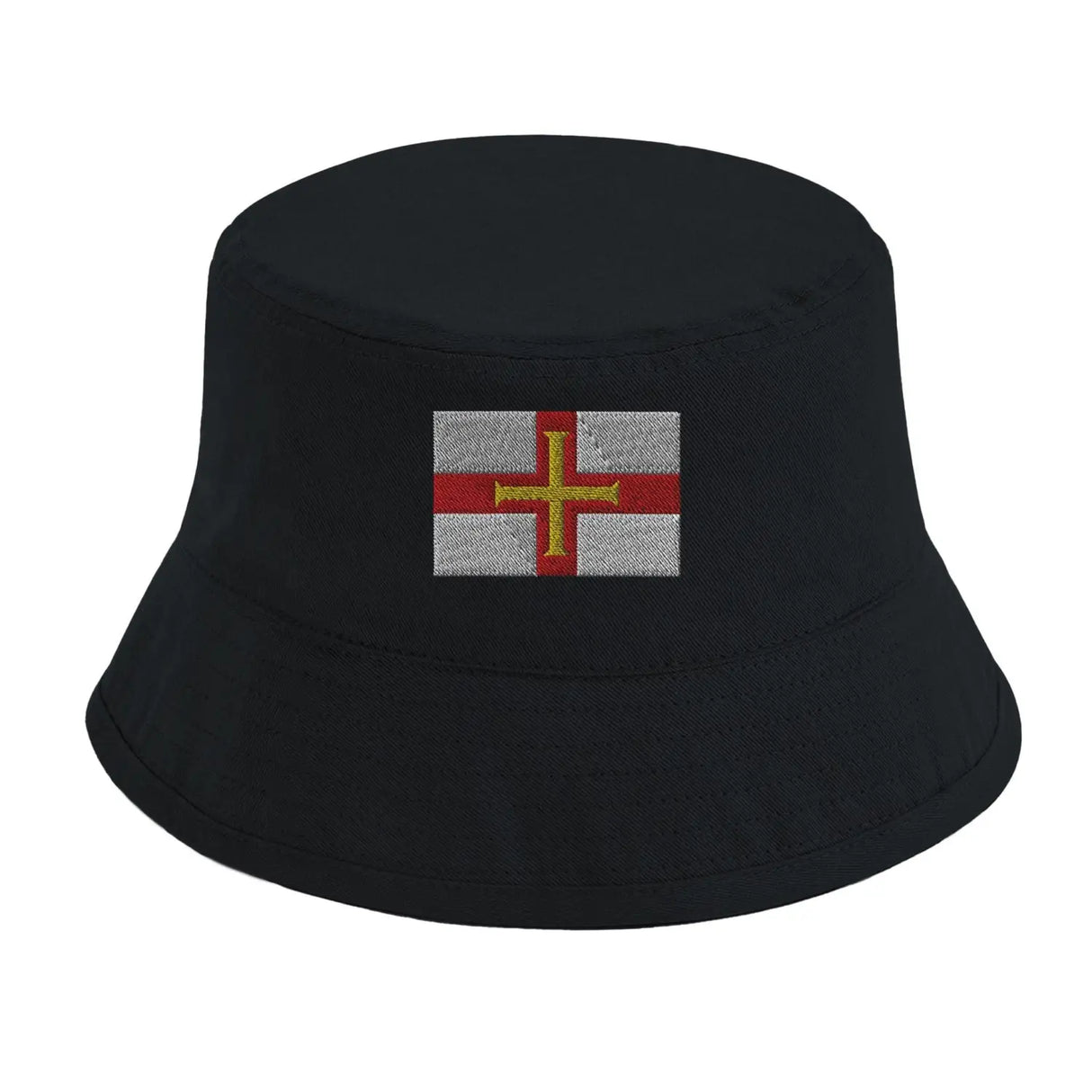 Chapeau bob drapeau de guernesey - pixelformaflag
