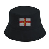 Chapeau bob drapeau de guernesey - pixelformaflag