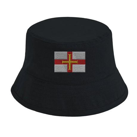 Chapeau bob drapeau de guernesey - pixelformaflag