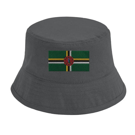 Chapeau bob drapeau de la dominique - pixelformaflag