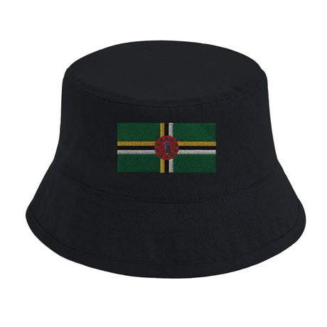Chapeau bob drapeau de la dominique - pixelformaflag
