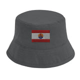 Chapeau bob drapeau de la polynésie française - pixelformaflag