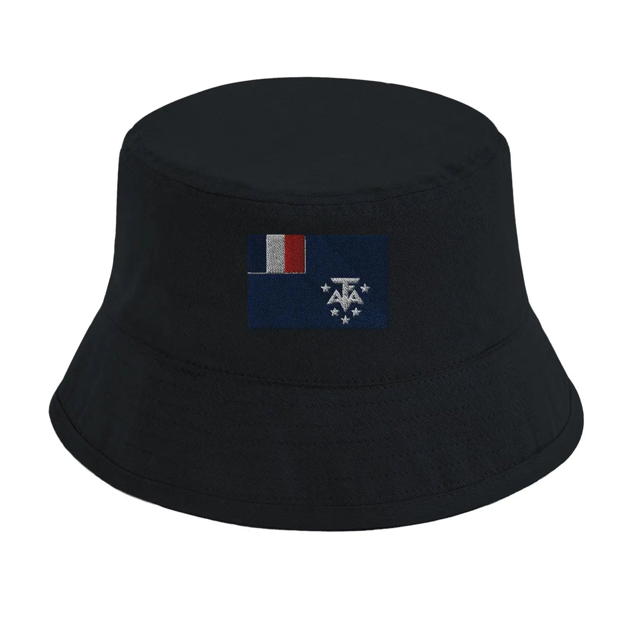 Chapeau bob drapeau de l’antarctique française - pixelformaflag