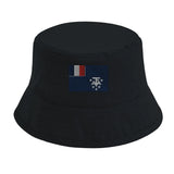 Chapeau bob drapeau de l’antarctique française - pixelformaflag