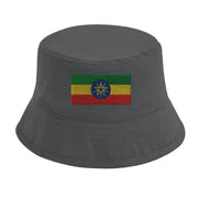Chapeau bob éthiopie coton brodé couleurs estivales