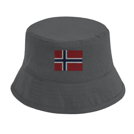 Chapeau bob drapeau de l’île bouvet - pixelformaflag