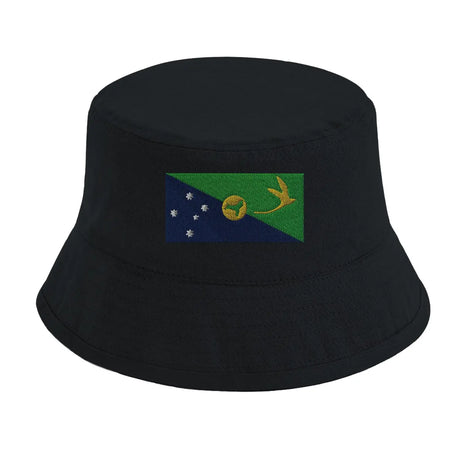 Chapeau bob drapeau de l’île christmas - pixelformaflag