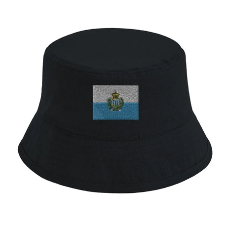 Chapeau bob drapeau de saint-marin - pixelformaflag
