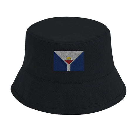 Chapeau bob drapeau de saint-martin antilles française - pixelformaflag