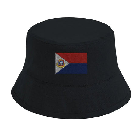 Chapeau bob drapeau de saint-martin - pixelformaflag