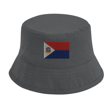 Chapeau bob drapeau de saint-martin - pixelformaflag