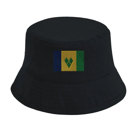 Chapeau bob drapeau de saint-vincent-et-les-grenadines - pixelformaflag